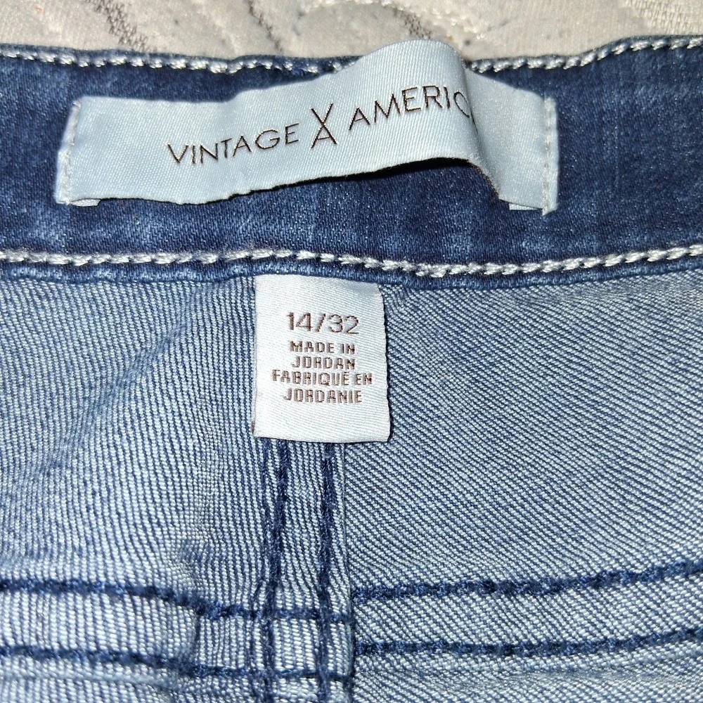 Vintage America Vintage Boot-Y Boot Cut Womens Jeans Size‎ 14/32 Med Wash